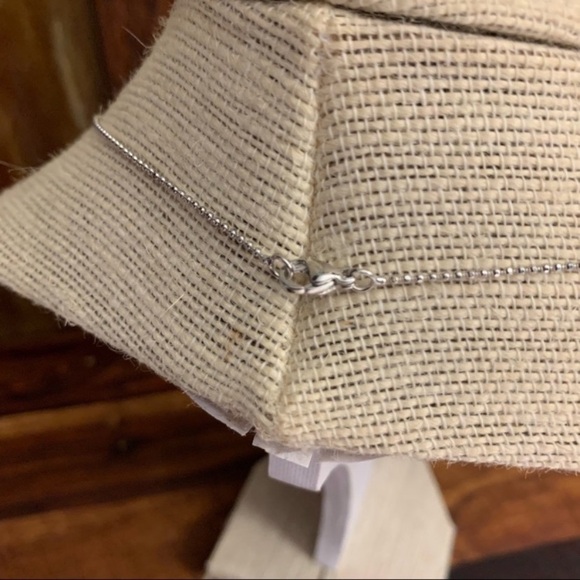 Platinum Plated Ball Chain Simple Cross Pendant Necklace - Picture 5 of 5